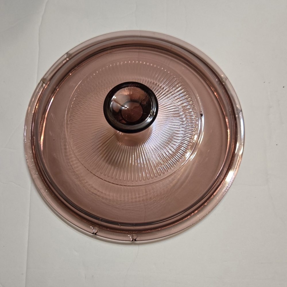Vintage Pyrex Visions Cranberry Lid